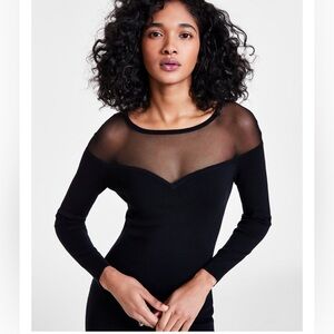 Bar III Deep Black Dress XXS